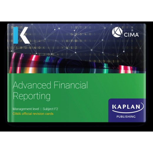 CIMA Advanced Financial Reporting (F2) Revision Cards 2023 (Exam Sitting until Summer 2024)